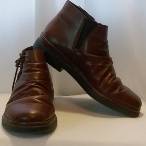 Rieker Brown Leather Ankle Boots